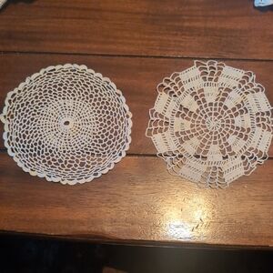Set of Two Crochet Doilies  #2